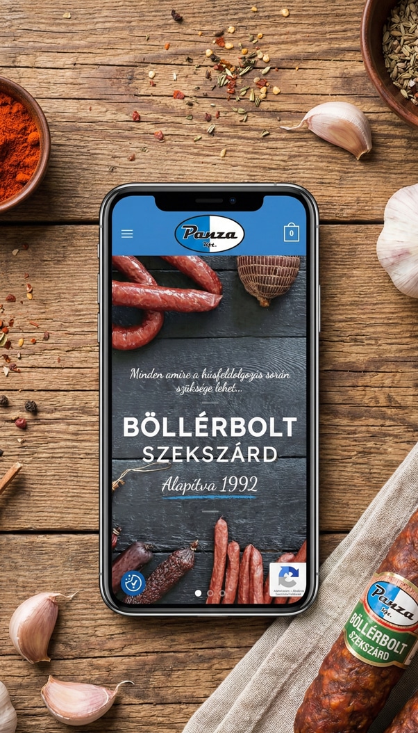 böllérbolt szekszárd webshop mobilos nézet